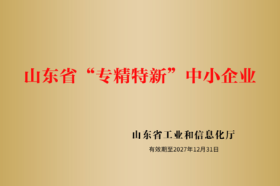 迪爾節(jié)能公司順利通過“山東省專精特新企業(yè)”認(rèn)定